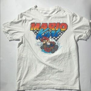 Mario Kart Graphic White T-Shirt